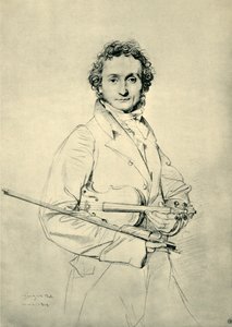 Paganini, Róma, 1819, 1943. alkotó: Jean Auguste Dominique Ingres