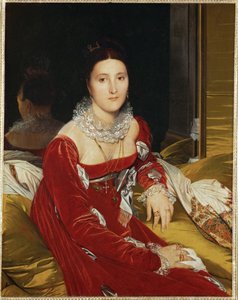 Portrait de Mme. de Senonnes (festmény, vászon) alkotó: Jean Auguste Dominique Ingres