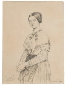 Marie Marcotte portréja alkotó: Jean Auguste Dominique Ingres
