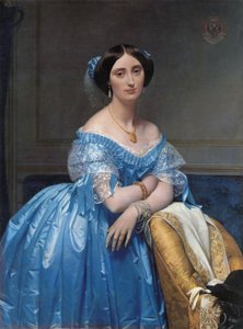 Albert de Broglie hercegnő portréja alkotó: Jean Auguste Dominique Ingres