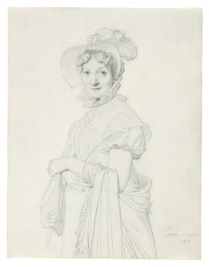 Egy fiatal nő portréja alkotó: Jean Auguste Dominique Ingres