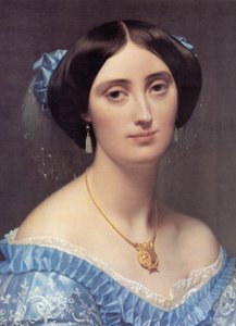 Albert de Broglie hercegnő portréja (részlet) alkotó: Jean Auguste Dominique Ingres