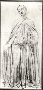 Szent Adelaide, 1842 (grafit) alkotó: Jean Auguste Dominique Ingres