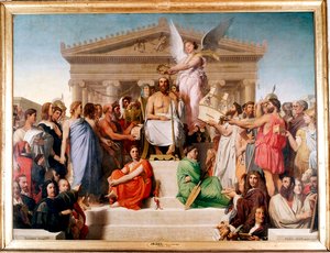 "Homérosz apoteózisa", 1827