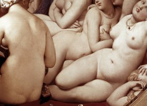 A törökfürdő, részlet (1862, olaj, fa) alkotó: Jean Auguste Dominique Ingres