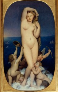 Vénusz Anadyomene Jean Auguste Dominique Ingres (1780-1867) festménye 19. század V. 1,6x0,9 m Chantilly, múzeum Conde - Venus Anadyomene. Jean Auguste Dominique Ingres (1780-1867) festménye alkotó: Jean Auguste Dominique Ingres