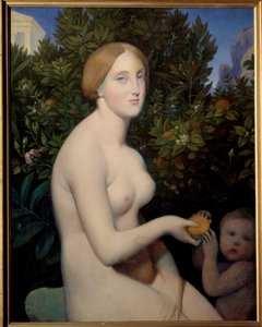 Venus a Paphos, Madame Balay (1833-1901) portréja. Jean Auguste Dominique Ingres (1780-1867) festménye, Alexandre Desgoffe (1805-1882) festménye alkotó: Jean Auguste Dominique Ingres
