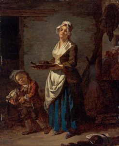 Egy konyhai szobalány és egy mosogatólány alkotó: Jean Baptiste (1728 1806) Charpentier