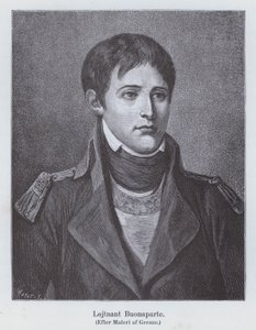 Napóleon Bonaparte, mint a tüzérség fiatal hadnagya, 1785 (litho)