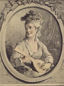 Madame Huet, metszet Gilles Demarteau alkotó: Jean-Baptiste (after) Huet