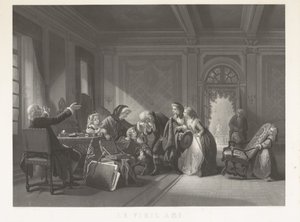 A régi barát (cím a tárgyon) alkotó: Jean Baptiste Alfred Cornilliet