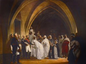 Louis Napoleon (1808-1873) köztársasági herceg elnöke kiszabadítja Abd el Kadert, az Amboise-kastélyban, október 16-án