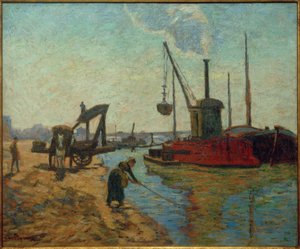 A Pont Nationalon dolgozik alkotó: Jean Baptiste Armand Guillaumin