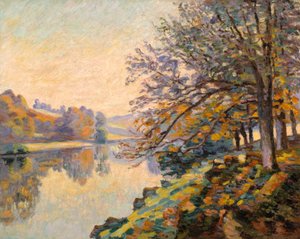 Folyópart, ősz, 1910 körül (olaj, vászon) alkotó: Jean Baptiste Armand Guillaumin