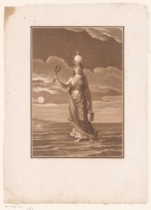 Ízisz, az ezer név istennője, vagy a megszemélyesített természet La Déesse Myrionime, Isis, vagy a Nature Personifiée alkotó: Jean Baptiste Blaise Simonet