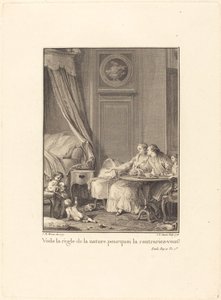 Ez a természet szabálya, miért szeged meg? alkotó: Jean Baptiste Blaise Simonet after Jean Michel Moreau