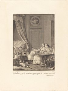 Ez a természet szabálya, miért szeged meg? alkotó: Jean Baptiste Blaise Simonet after Jean Michel Moreau