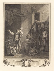 Rose és Colas alkotó: Jean Baptiste Blaise Simonet after Pierre Antoine Baudouin