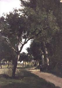 Allee im Wald, nahe Chaville, ca. 1824