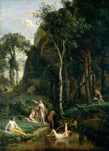 Actaeon meglepi Artemisz (Diana) istennőt, miközben társaival együtt fürdik.