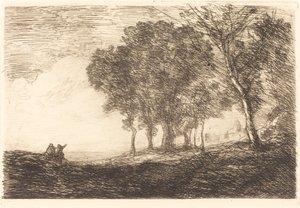 Olasz táj alkotó: Jean Baptiste Camille Corot