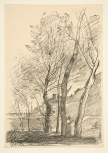 La Lecture sous les arbres (Olvasás a fák alatt) alkotó: Jean Baptiste Camille Corot