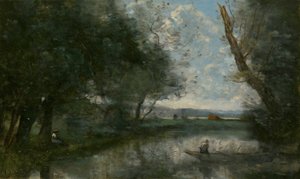 Tájkép alkotó: Jean-Baptiste-Camille Corot