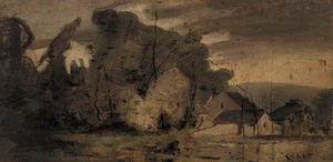 Táj, 1796 alkotó: Jean Baptiste Camille Corot