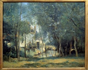 Le Moulin de Saint-Nicolas-Lez-Arras Camille Corot (1796-1875) festménye 1874 V. 0,65x0,81 m Párizs, Orsay Múzeum