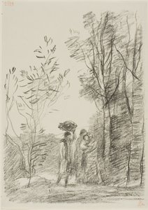 Találkozás az erdőben alkotó: Jean-Baptiste-Camille Corot
