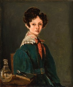 Mme Lemaistre, szül. Blanche Sennegon, Corot unokahúga (Mme Lemaistre, szül. Blanche Sennegon, Corot unokahúga) alkotó: Jean Baptiste Camille Corot