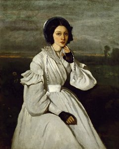 Claire Sennegon portréja alkotó: Jean Baptiste Camille Corot