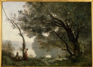 Emlékezés Mortefontaine-re. Camille Corot (1796-1875) festménye