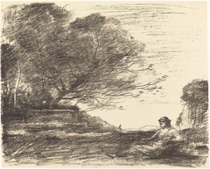 Sappho (Sapho) alkotó: Jean Baptiste Camille Corot