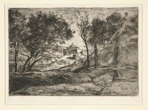 Souvenir de Toscane (Toszkána emléke) alkotó: Jean Baptiste Camille Corot