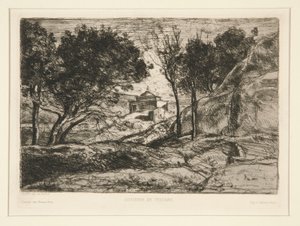 Souvenir de Toscane (Toszkána emléke) alkotó: Jean Baptiste Camille Corot