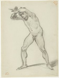 Álló férfi akt alkotó: Jean Baptiste Camille Corot