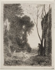 A kis juhász alkotó: Jean-Baptiste-Camille Corot
