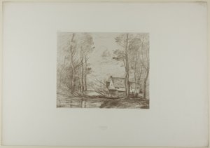 A malom Cuincy-ben, Douai közelében alkotó: Jean Baptiste Camille Corot