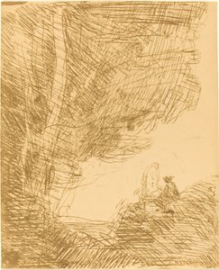 A költő és múzsája (Le Poete et la muse) alkotó: Jean Baptiste Camille Corot