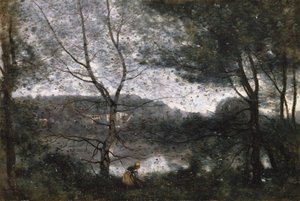 Ville-dAvray, 1870. alkotó: Jean Baptiste Camille Corot