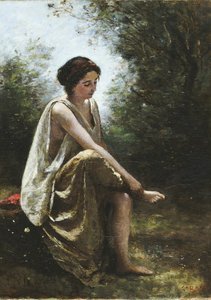 Sebzett Eurüdiké alkotó: Jean-Baptiste-Camille Corot