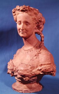 Eugenie-Marie de Montijo de Guzman (1826-1920) Teba grófnőjének mellszobra (terrakotta) alkotó: Jean-Baptiste Carpeaux