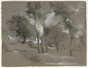 Tájkép fákkal alkotó: Jean-Baptiste Carpeaux