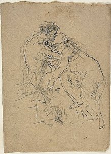 Ülő pár ölelkezik alkotó: Jean-Baptiste Carpeaux