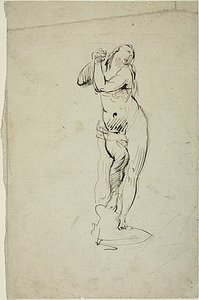 Álló nő összekulcsolt kézzel alkotó: Jean-Baptiste Carpeaux