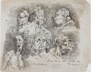 Tanulmányok a fejekről alkotó: Jean-Baptiste Carpeaux