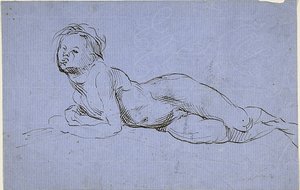Fiatal fiú fekvő alkotó: Jean-Baptiste Carpeaux