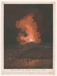 Uitbarsting van de Etna Az Etna kitörése 1766-ban (cím a tárgyon)
