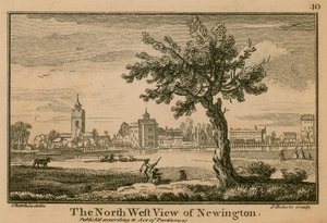 Newington északnyugati nézete alkotó: Jean Baptiste Claude Chatelain